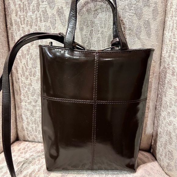 Sold! Gucci tote with strap and charm in dark chocolate brown - Picture 4 of 9